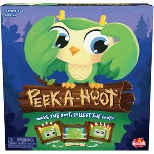 Peek-A-Hoot - Race to Collect Your Loot Without Angering The Hoot - Owl Board Game for Kids, Ages 4 and Up, 2-4 Players