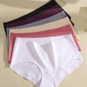 FINETOO 6 Pack Womens Seamless Underwear Full Coverage No Show Hipster Panties Sexy Stretchy Invisible Briefs Bikini Lingerie (L)