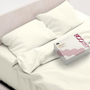 Mayfair Linen 800 Thread Count Egyptian Quality 100% Pure Cotton Sheets, Ivory Split King Size Sheet Set, Long Staple Cotton, Sateen Weave for Soft Feel, Fits Mattress Upto 18'' DEEP Pocket