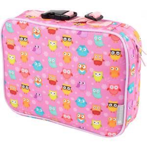 Bentology Lunch Box for Kids- Insulated, Waterproof, Durable Tote Bag Lunchbox fits Bento Boxes, Containers, Jars, Bottles- Keeps Food Hotter or Colder Longer- Back To School Reusable Sleeve For Girls (Owl)