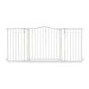 Toddleroo by North States - Deluxe Dcor Safety Gate: Hardware Mounted Extra Wide Metal Baby Gate - Adjustable Child Gate - 38.3 to 72 Inches Wide - 30 Inches Tall - Warm White