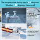 Water Pipe Heat Blanket 78.7 x 6.3 with 4.9 ft Power Cord, 110V, Max Temp 65, Aluminum Foil Freeze for Metal & Plastic Pipes Freeze Protection