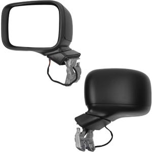 Dasbecan Driver Side Door Mirror Compatible with 2015-2023 Jeep Renegade Heated Manual Fold Power Glass Left Mirror Replaces# 5VZ86LXHAA (5Pins