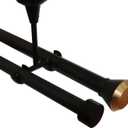 2 Pack Diameter 0.75 in/1 in (19mm/25mm) Double Curtain Rod Bracket - Modern Ceiling Mount Double