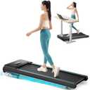 Walking Pad with Auto Incline, Under Desk Folding Treadmill with Remote Control and LED Display for Home Office, 2.5HP Portable Walking Jogging Running Machine, 300 LB Capacity