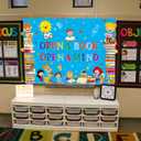 Reading Themed Backdrop Open a Book Open a Mind Background World Book Day Children Students Classroom Party Decorations Library Elementary Banner Photo Booth Props (8x6FT)