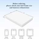 Full Mattress, 6 Inch Memory Foam Mattress in a Box, Fiberglass Free Full Size Mattresses for Pressure & Pain Relief, Soft and Comfortable