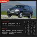 Front Left & Right Suspension Coil Spring Set Compatible with Grand Cherokee 1999 2000 2001 2002 2003 2004 4.0L & 4.7L, Replace# 52088262KE, 52088263KF 2PCS