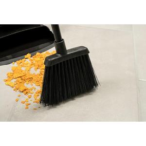 Carlisle FoodService Products Duo-Sweep Plastic Small Debris Lobby Broom with Handle, 30 Inches, Black, (Pack of 12)