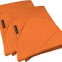 Rachael Ray Kitchen Towel, Oven Glove Moppine - 2-in-1 Ultra Absorbent Kitchen Towels with Heat Resistant Padded Pockets Like Pot Holders and Oven Mitts to Handle Hot Cookware - Burnt Orange, 2 Pack