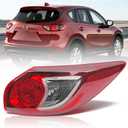 Right Outer Tail Light Assembly for 2013-2016 Mazda CX-5, Passenger Side Back Taillight Assembly, OE Style Brake Lamp with Bulb and Harness, Direct Replace #MA2805111