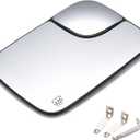 Heated Mirror Glass Right Passenger Side Compatible with Dodge Ram 1500 2500 3500 2005 2006 2007 2008 2009 Replace# 5161010AA With spotter mirror