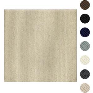 Carpet Tiles Peel and Stick 24 x 24, Self Adhesive Soft Padded Flooring Stickers, Khaki Home Decor for Bedroom Living Room Office, 20 Tiles & 80 sq ft per Box