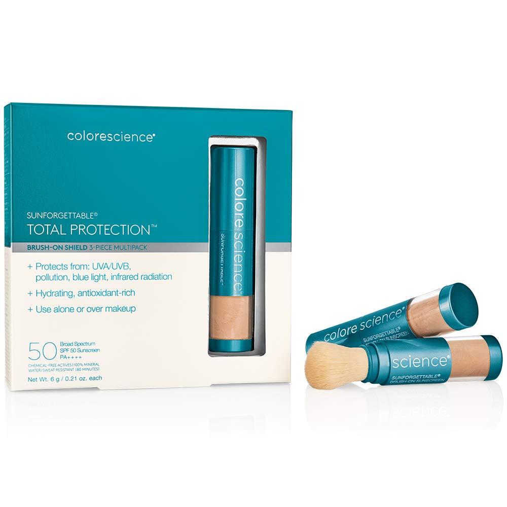 2 Pack Colorescience Brush-On Sunscreen Mineral Powder for Sensitive Skin