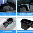 Door Side Storage Tray for Honda CRV Accessories 2023 2024 2025 Front and Rear Door Slot Pocket Tray Organizer Protector Cover Pad for Honda CRV TPE Material 4PCS