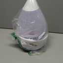 Crane White Drop Ultrasonic Cool Mist Teardrop Humidifier, 1 Gallon Tank, Baby Humidifier for Nursery, Bedroom, Plants, Office, Adjustable Mist Levels