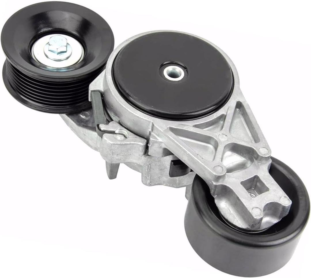38257 Belt Tensioner w/Pulley Assembly for 2003-2005 Ford Excursion 6.0L, 2004-2005 E-350 Club Wagon 6.0L, 2004-2010 E-350/450 Super Duty 6.0L, 2003-2007 F-250/350/450/550 Super Duty 6.0L