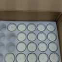 YOROXRG 48 Pack White Unscented Clear Glass Filled Votive Candles. Hand Poured Wax Candle Ideal Gifts for Home Dcor Parties Weddings Holidays and Meditation (White)