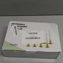 Christmas Window Candles, 8pcs Christmas Flameless Taper Candles Battery Operated with Remote & Timer, Candlestick, Suction Cups for Christma/Home/Wedding