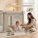 Foldable Baby Playpen 59" x 51" Collapsible Playpen for Babies and Toddlers