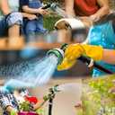 Garden Hose 50FT Lightweight Water Hose 3/4, Flexible Hose with 10 Sprayer, Burst-Resistant, Anti-Kink for Outdoor Use, Watering(Green)