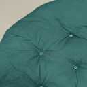 Dualoai Egg Shape Chair Pad Padded Seat Cushion Patio Chair Pad Hanging Chair Cushion for Bedroom, Green (16x16 inch)