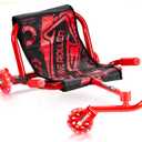 VEVOR Ride on Scooter, Load Capacity of 132 lbs, Swing Side-to-Side for Amazing Ride Powered by Zig-Zag Motion, Ride on Drifting Toy for Ages 4+, Rides on Any Hard Surface for Indoor & Outdoor, Red