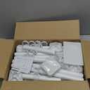 SUNALLY Room Divider No Drilling Curtain Rod Wall Divider for Room Separation, 4-10ft(H) 28-114inch(W) Adjustable, Heavy Duty Partition Space Separator Freestanding Tension Curtain Stand, White