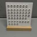 GDYOOSHOW Perpetual Calendar Desk Wood Calendar Stand Acrylic Calendar Desktop Decor for Livingroom Office Shop Bar Week Month Day Display(1pc white)