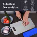 2-piece stainless steel cutting board, made of 316 stainless steel, with hooks and wipes, for cutting meat, fruits and vegetables (34 * 23cm + 25 * 15cm)