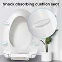 Soft Close Toilet Seat Elongated and Lid for TOTO SS114#01, Cotton White, Mounting Hardware included