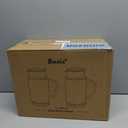 Glass Pitcher with Lid, 2 PACK 84 oz/2.5L Liter Vintage Water Pitcher, Clear Borosilicate Glass Water Carafe for Cold Brew, Coffee, Lemonade, Iced Tea,Beverage, Heat Resistant