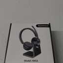 (Upgraded Version) Wireless Headset, Bluetooth Headset with Noise Cancelling Microphone, Best Headphones with Mic Mute & USB Dongle for PC/Computer/Laptop/Cell Phones/Remote Work/Call Center (Black)