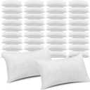 Macarrie 36 Pcs Queen Size Pillows for Sleeping Standard Size Inserts Hotel Bed Pillows Bulk for Stomach Back and Side Sleepers Machine Washable (20 x 26 Inches)