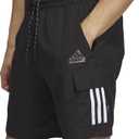 adidas Mens Sun Cargo Shorts Casual Bottoms Casual - (Black, M)
