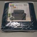 Easy-Going Fleece Stretch Sofa Slipcover Spandex Anti-Slip Soft Couch Sofa Cover, Washable Furniture Protector with Anti-Skid Foam and Elastic Bottom for Kids, Pets(Chair, Deep Teal) (Small)