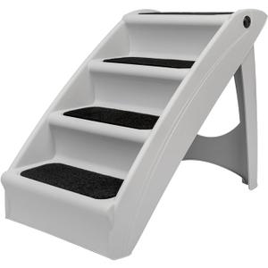 PetSafe CozyUp Folding Dog Stairs, 20 in Tall, Gray
Portable & Foldable 4-Step Stairs, Non-Skid Feet, Side Rails, Dog Steps for Bed, for Dogs up to 200 Lb