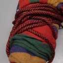 Hammock, Cotton Canvas Hammock Portable Camping Hammock with Carrying Bag Two Anti Roll Balance Beam Metal Carabiner Ropes and Tree StrapsSuit for Indoor,Yard,Camping,Outdoor-Rainbow (Red)