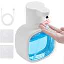 Automatic Liquid Soap Dispenser, 17oz/500ml Touchless Rechargeable with 4-Level Adjustable & IPX5 Waterproof - Level Display for Wall/Tabletop Use in Bathroom, Kitchen, White