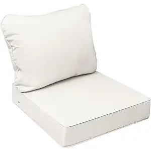 AAAAAcessories Outdoor Chair Cushions, 25.5 x 25.5 x 5 + 19 in, Set of 4