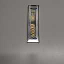 Compatible Galaxy Watch 6 Band Classic 47mm 46mm 44mm 43mm 42mm 40mm Bands, Samsung No Gap Solid Stainless Steel Strap for Men Women 4 5 6 Pro (Gold)