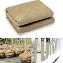 CIEOVO 19.68ft x 39.37in Natural Burlap Plant Covers Freeze Protection Burlap Winter Frost Plant Blankets Cloth for Outdoor Bushes Trees and Shrubs Winter Protection