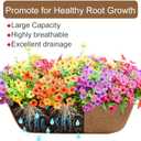 24 Inch Window Baskets with Coconut Liner Outdoor Wall Planter for Plants Long Window Flower Box for Porch Fence Patio Outdoor2 Pack