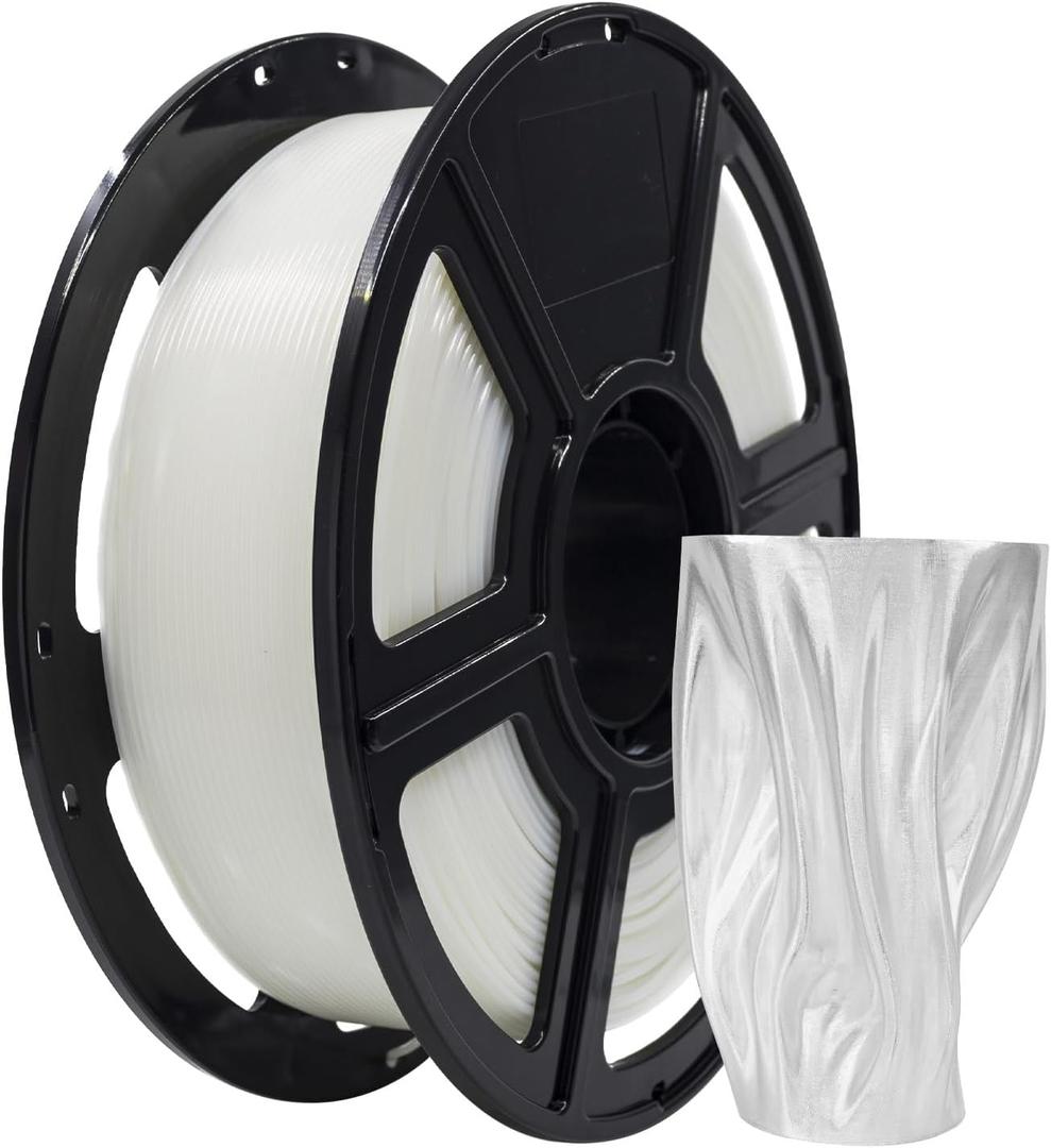 FLASHFORGE PLA Filament 1.75mm, 3D Printer Filament 1kg (2.2lbs) Spool, Dimensional Accuracy +/- 0.02mm, 3D Printing Filament Easy to Use and Fits for Most FDM 3D Printers (Natural)