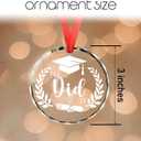 3 x Graduation Gifts for Her Him, Class of 2025 Graduation Ornament, High School College Masters Degree Graduates Gifts, You Did It Glass Christmas Ornament for Graduates