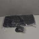 Ergonomic Wireless Keyboard Mouse Combo, EDJO Bluetooth/2.4G Dual-Mode Connection, Soft Foam Wrist Rest, Silent Typing, Waves Key Design and 3-Level DPI Adjustable Wireless Mouse for Windows, Mac OS (black)