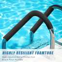 Pangda 4 Pcs 6 ft 1 Inch ID Foam Pipe Insulation Tubing, Black Pool Noodle, Black Foam Tube Cover for Ac Line Set, HVAC Insulation, Water Line Protection, Gym Handle Padding