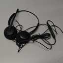 RownFusny USB Headset with Microphone for PC, Computer Headset with Microphone Noise Canceling Mic for Laptop Call Center Wired Headset with Mic for Work Zoom Skype Teams from Office Home (Black) (Dual Ear)