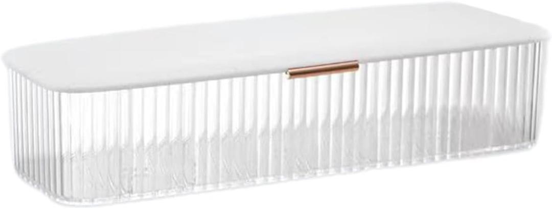AITIME Storage Organizer for cosmetic contact lenses and daily disposable contacts, Clear Plastic Box for all brands daily lens (White)