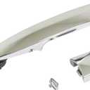 NewYall Front Right Chrome Exterior Door Handle for Nissan Murano 2009-2014 Sentra 2013-2016 Outer Outside Passenger Side w/Keyhole w/o Electronics Connecter Wire